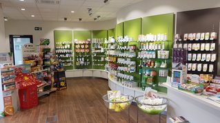 Interieur der St. Martins Apotheke in Mertingen